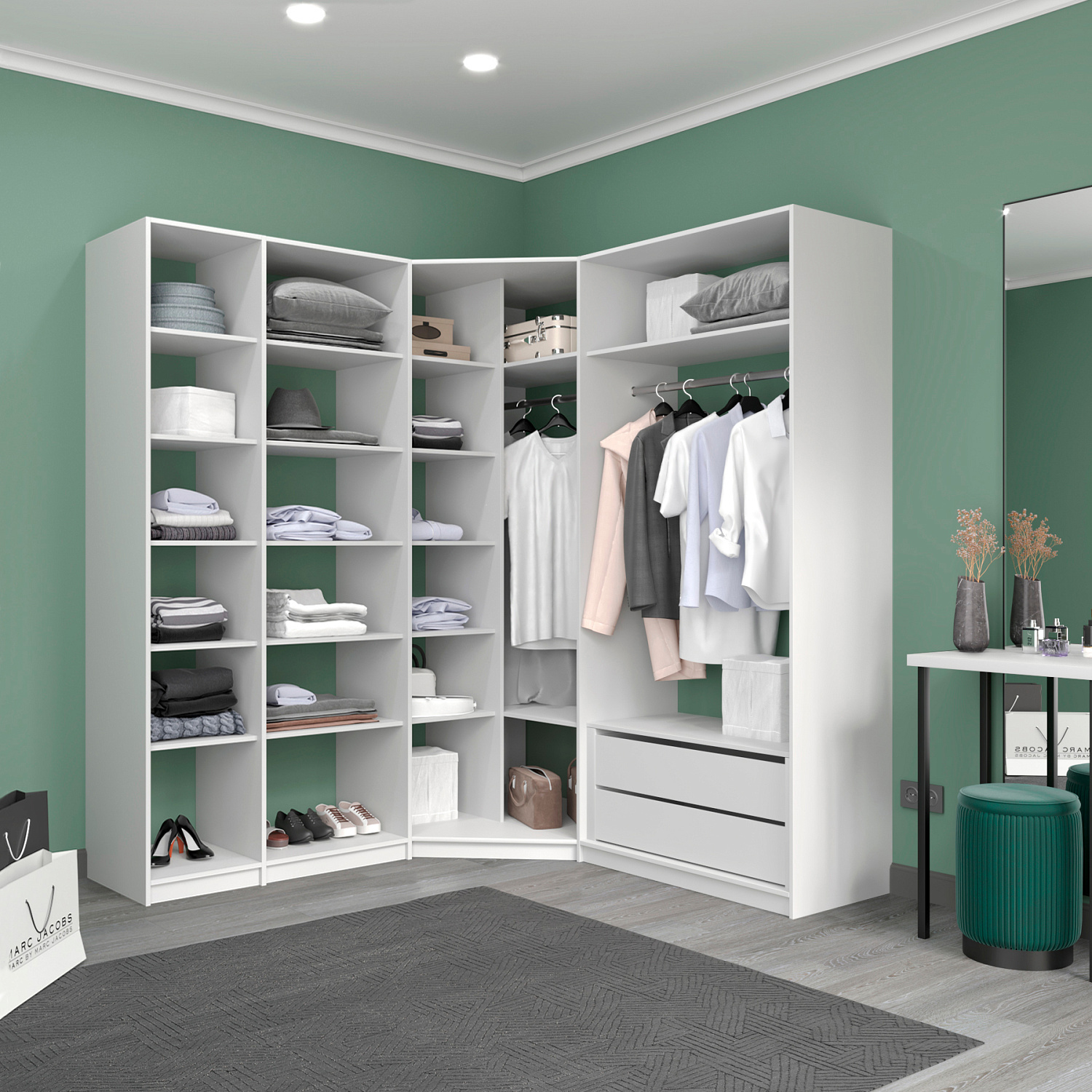 Готовые гардеробные системы "Локер"